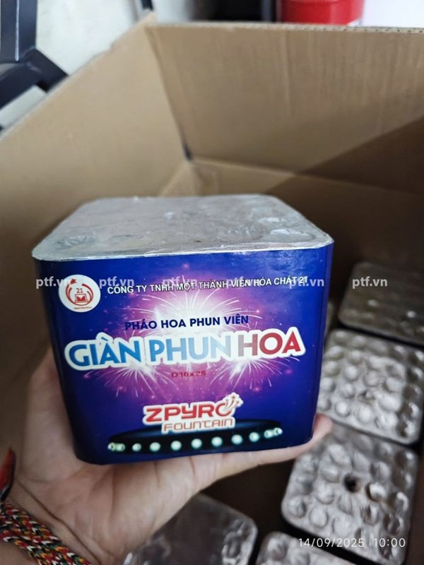Giàn Phun Hoa - Pháo Hoa Bộ Quốc Phòng