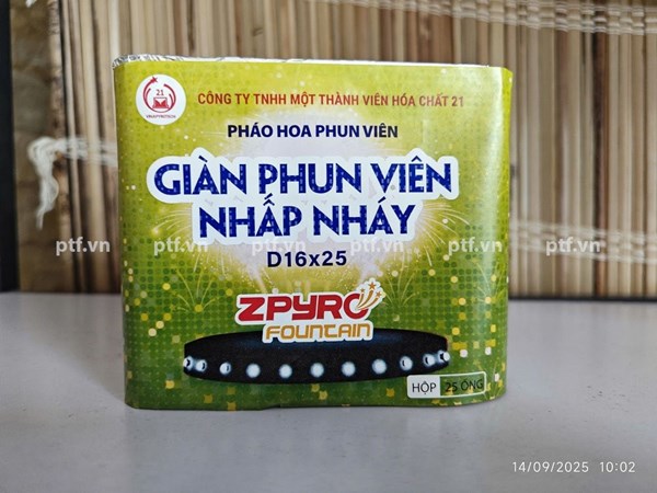Giàn phun Viên Nhấp Nháy - Pháo Hoa Bộ Quốc Phòng